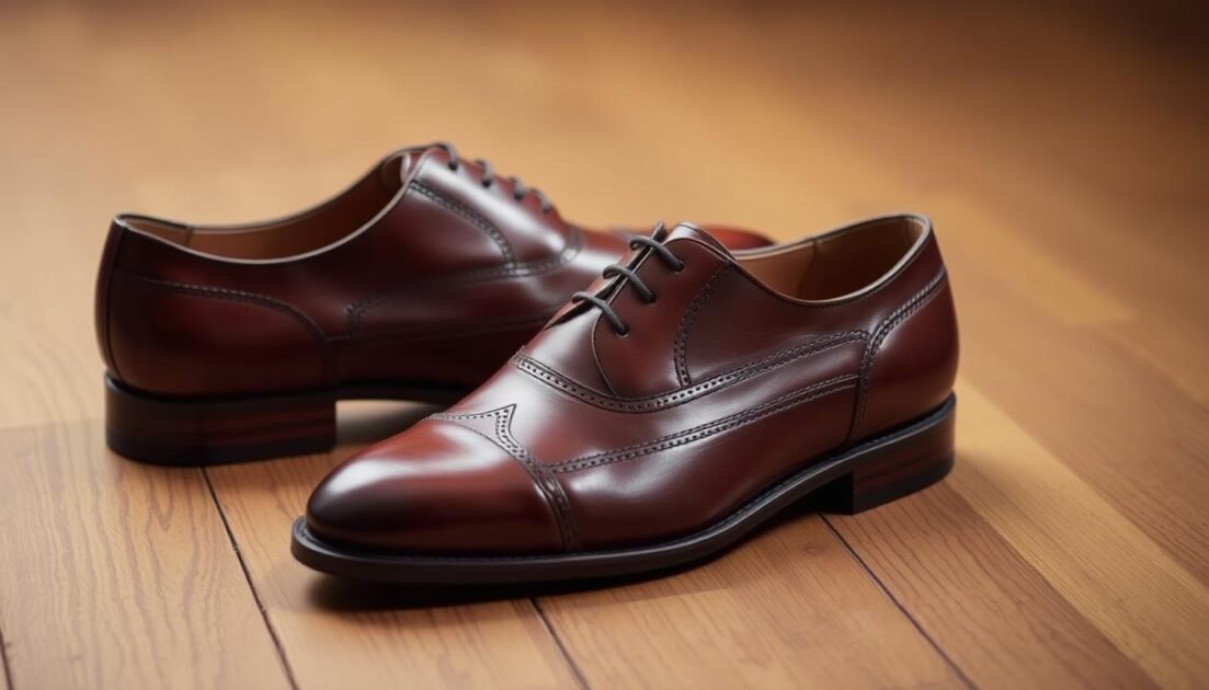 Cap toe oxfords