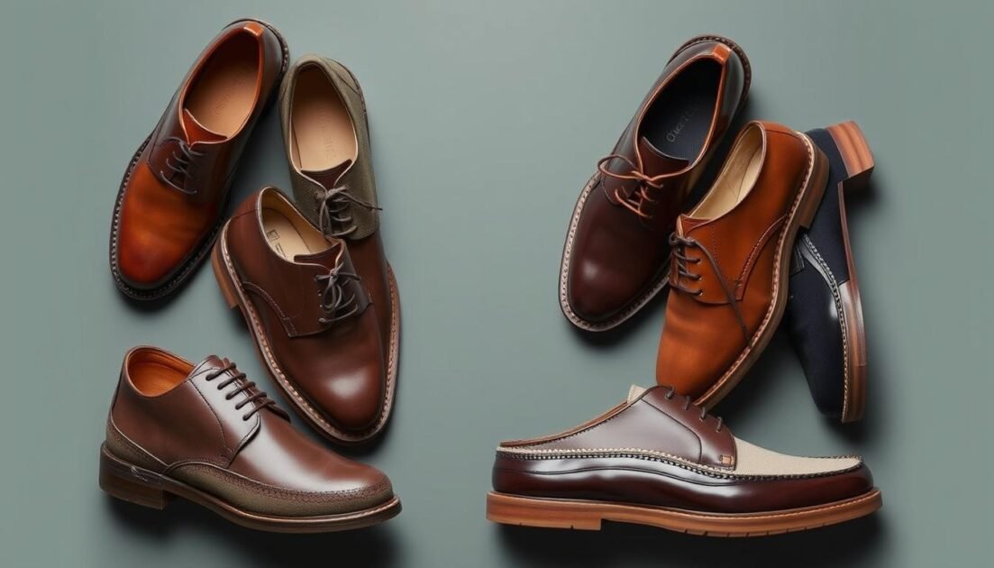 Derby shoes materials