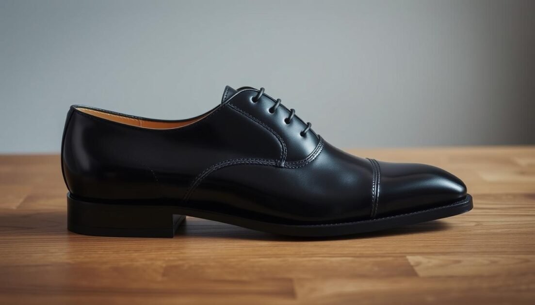 Leather dress shoes