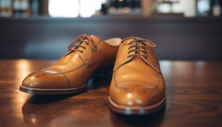 Light brown dress shoes