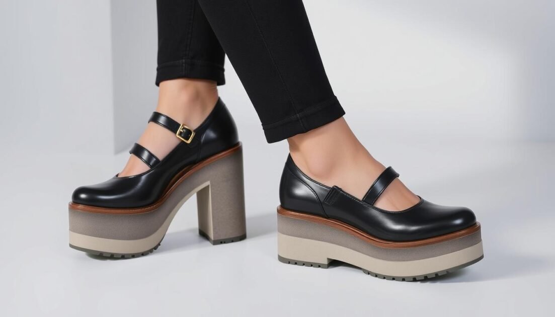 Stylish platform footwear