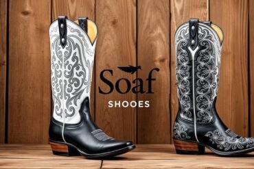 black and white cowboy boots