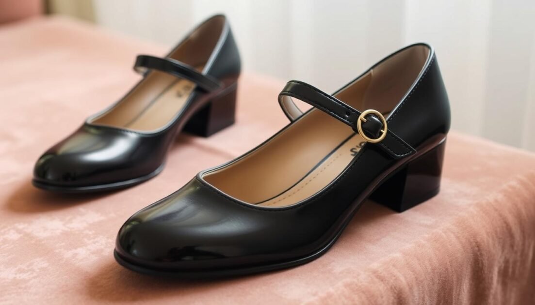 black mary janes for women