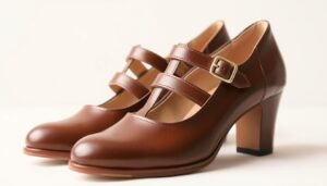 brown mary jane shoes