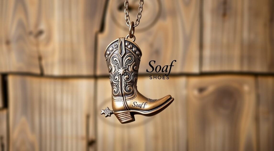 cowboy boot necklace