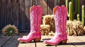 cowboy boots pink