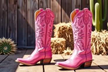 cowboy boots pink