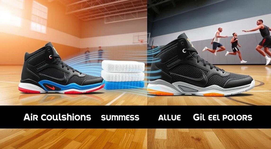 cushioning technologies in basketball shoes