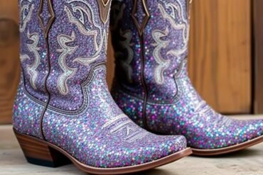 glitter cowboy boots