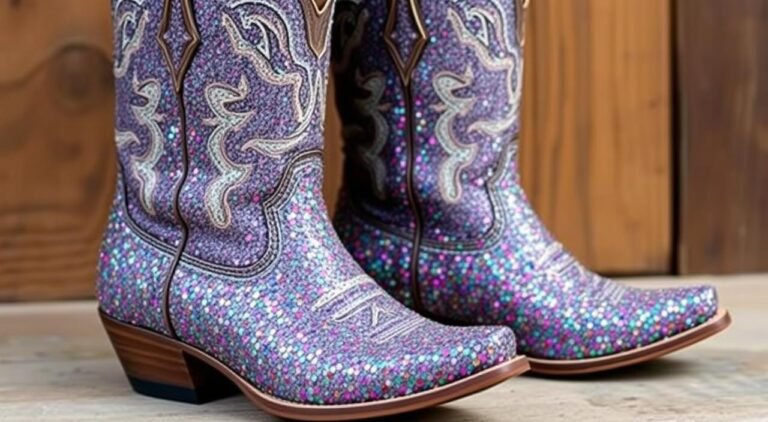 glitter cowboy boots