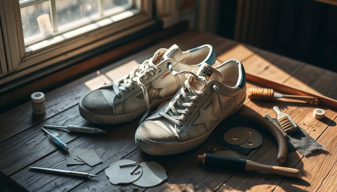 golden goose sneakers repair