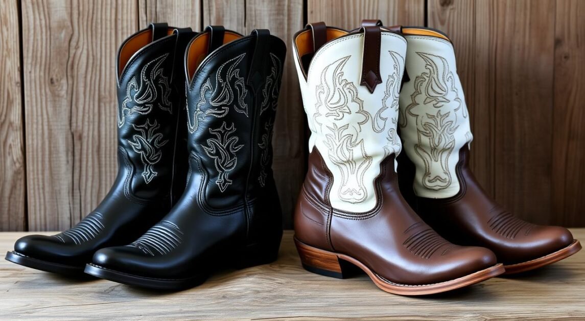 leather cowboy boots