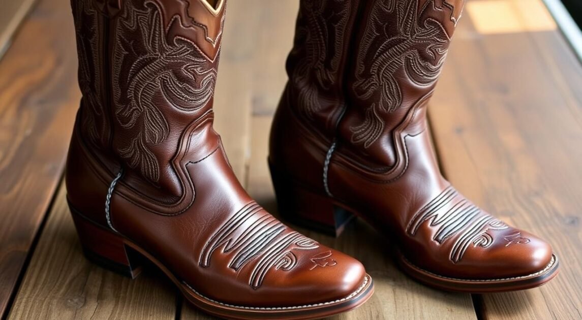 leather cowboy boots