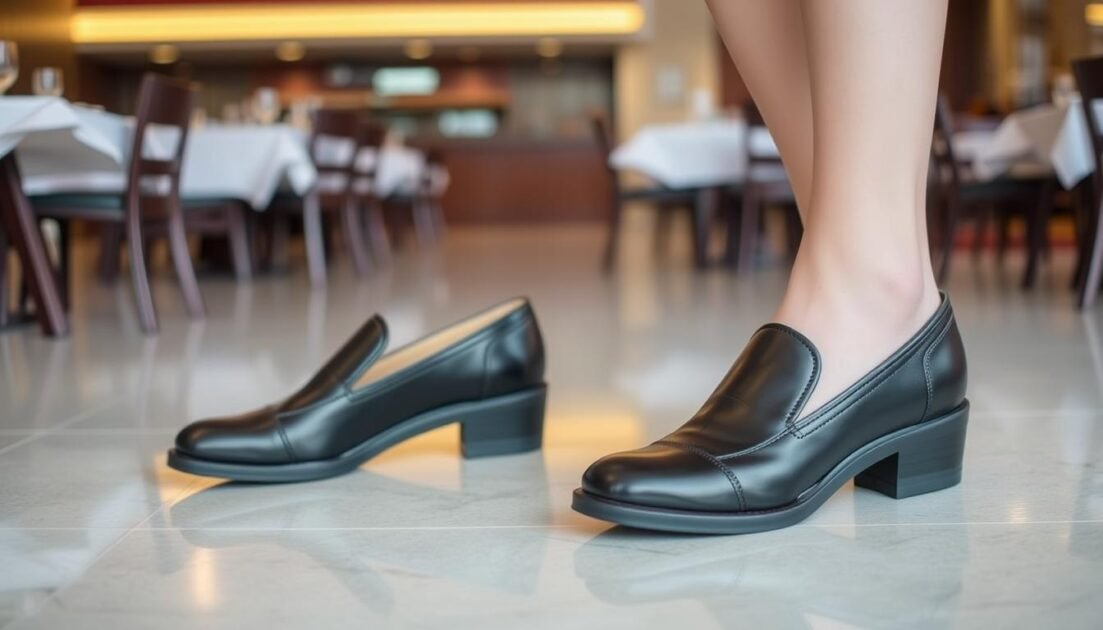 non-slip waitress shoes