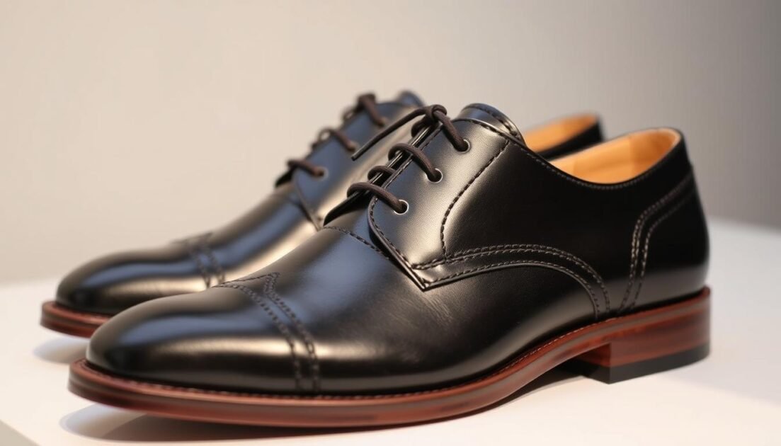 open lacing derby shoes