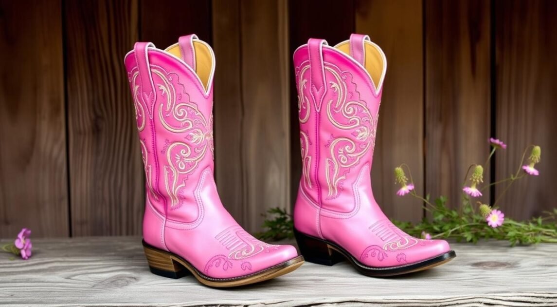 pink cowgirl boots for women