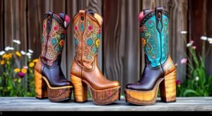 platform cowgirl boots