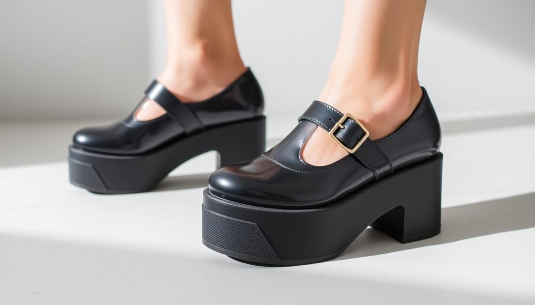 platform mary jane shoes