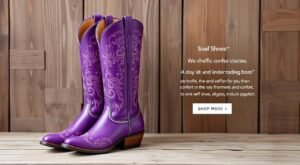 purple western boots