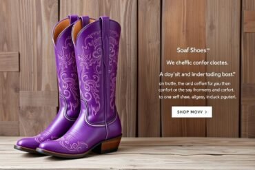 purple western boots