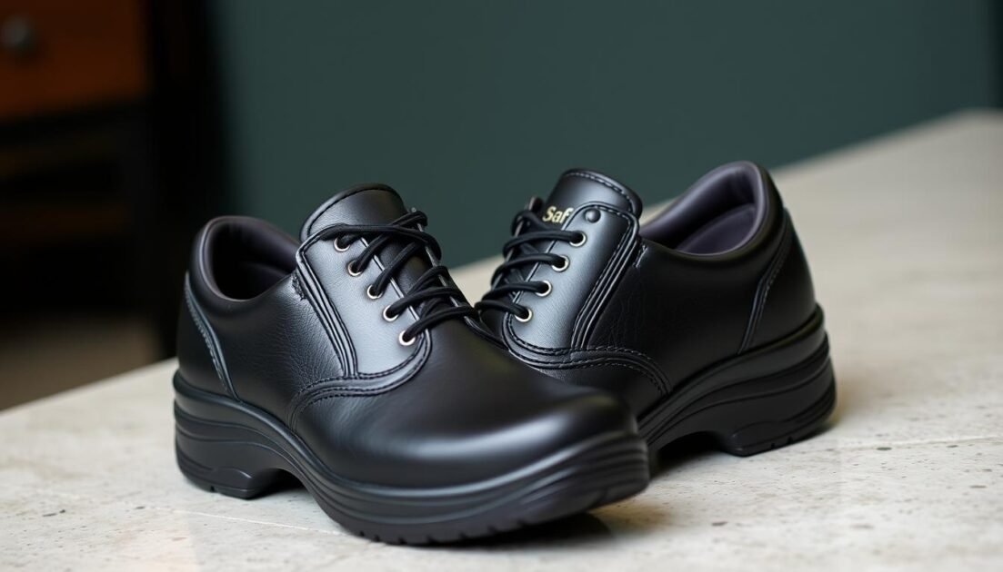 slip-resistant work shoes