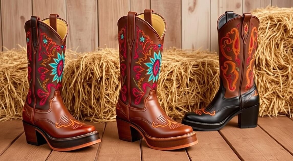 stylish rodeo boots