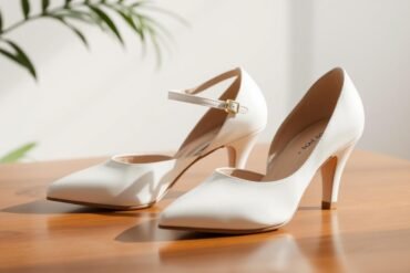 white mary jane heels